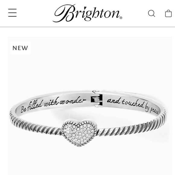 Brighton | Jewelry | Brighton Celestia Heart Hinged Bangle | Poshmark